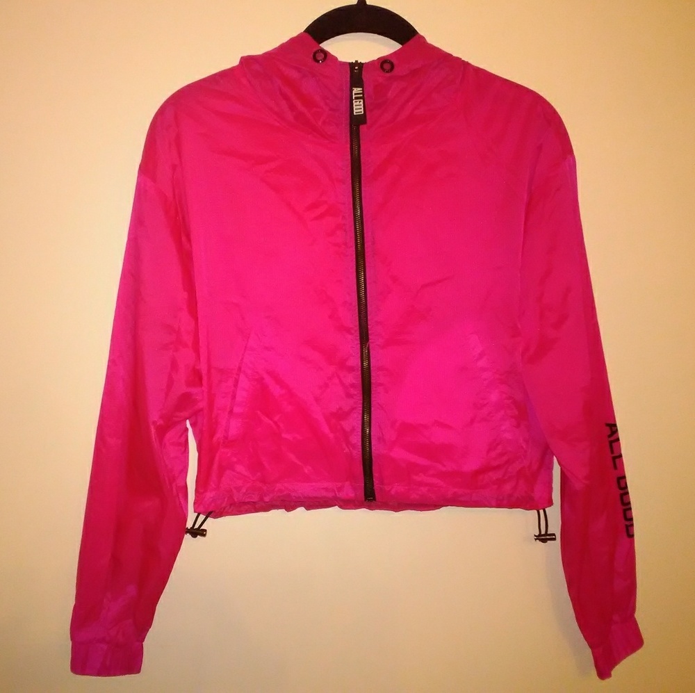 Neon zip-up hoodie